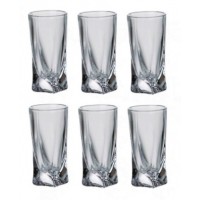  Набір чарок скло Bohemia. Квадро 6 шт 50 мл горілка №2K936/99А44/050