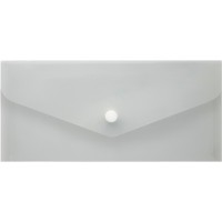 Папка-конверт Economix на кнопке под евроконверт E65 прозрачная (10) (20) (100) N31306-00