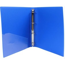 Папка на 4-х кільцях Economix А4 d-25мм синя (1) (10) E30702-02 