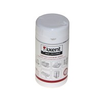  Серветки вологі для оргтехніки Axent (100 шт) (20) №5301