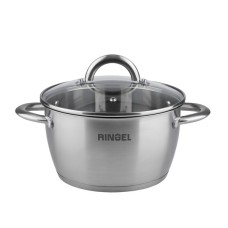 Каструля нержавіюча Ringel Bonn 20 см 3,6 л з кришкою (4) №59115 / RG-2003-20