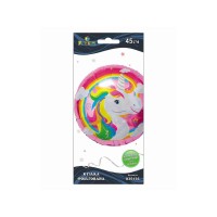  Шарик воздушный фольгированный Единорог розовый 45 см Pelican (5) №835136