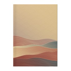 Книга-канцелярская A4 96 листов клетка Waves бронзовая Axent (10) №8422-563