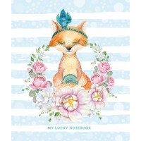 Блокнот B6 64 аркуші клітинка інтегральна обкладинка, матова ламінація, УФ-лак Мандарин (10) №БК273/17/19286/4895    