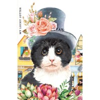 Блокнот A6 64 листа клетка матовая ламинация Мандарин (10) №9036/БК211/19/19373