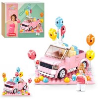 Конструктор "Sluban" Машина 11см,фігурка,кульки,245дет.,в кор-ці,22х19х6см №M38-B1086(36)