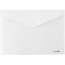 Папка-конверт "Economix" №E31316-14 А5 на кнопці непрозор. глянець, біла(12)(192)