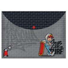 Папка-конверт "Yes" №491757 А4 SubSurf на кнопці(12)(60)(120)