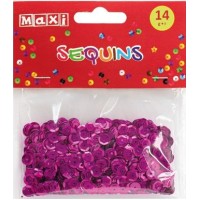 Паєтки "Maxi" 14г, 6мм,рожеві №MX61707