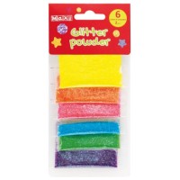 Блискітки "Maxi" 2г, 6 кольорів №MX61734(36)