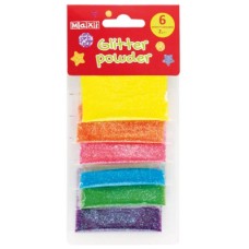 Блискітки "Maxi" 2г, 6 кольорів №MX61734(36)
