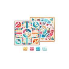 Іграшка дерев'яна Гра настільна місто 2-х стороння №120435/Top Bright/