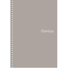 Блокнот на пружині A5 80 аркушів клітинка пластикова обкладинка Genius Школярик (4) (80) №A5-080-6806K   