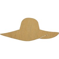 Капелюх жіночий 7х3см фанера асорті (5)  