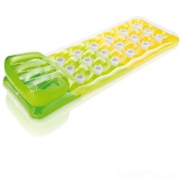 Надувний матрац 58890 188х71см стакани 18 шт., 3 кольори, ремкомплект, в коробці 23х20,5х7,5см