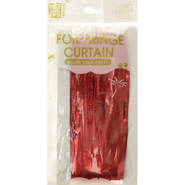 Шторка для фотозони 1х2м червона