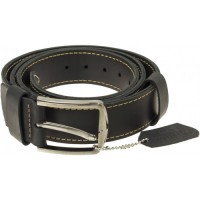  Ремінь чоловічий чорний лак XL 135 см Breidon