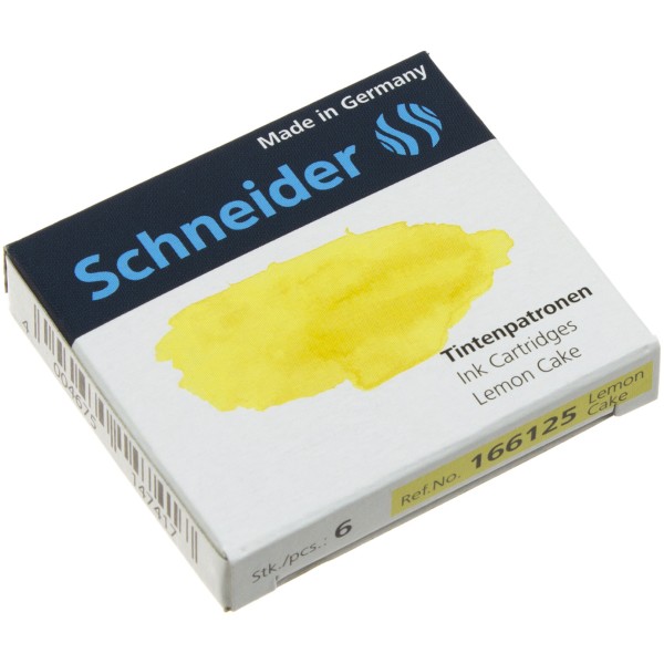 Набір капсул чорнильних Schneider 6 шт лимон (10) S166125