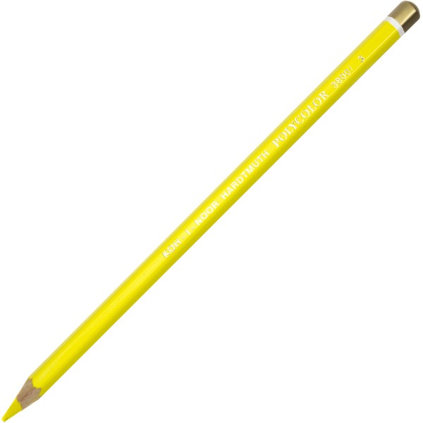 Олівець кольоровий Koh-i-noor Polycolor художній chrome yellow/хром жовтий (12) 3800/3
