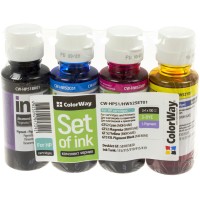 Чернила к-кт ColorWay HP Ink Tank 115/315/415 4х100мл black,cyan,magenta,yellow