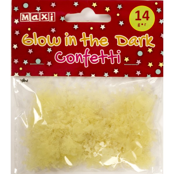  Конфетти для декорирования Maxi светится в темноте, 14 г, снежинка (40) №MX62553