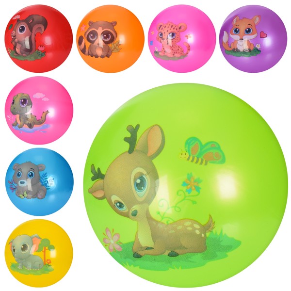  Мяч детский 9" рисунок, 60 г (120) №MS3508