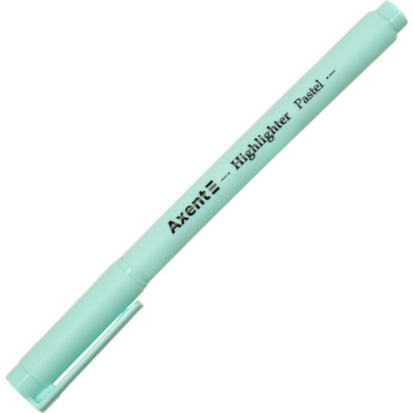  Текстмаркер Axent клиновидний Highlighter Pastel 2-4 мм бірюзовий (12) (144) №2533-09-A