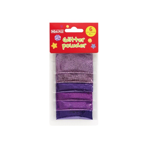 Блискітки Maxi 2 г 6 кольорів (36) №MX61671  