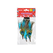  Набір для декорування Maxi Пір'я 14-16 мм 3 шт (40) №MX62556