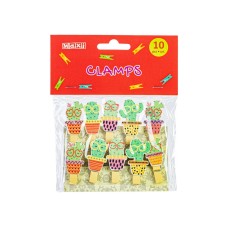 Прищіпки для декорування "Maxi" Cactus 10шт з мотузком 130мм №MX62591(20)