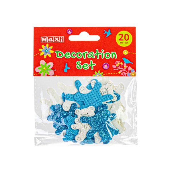  Набір для декорування Maxi Ведмедики 3,5 см 20 шт (40) №MX62606