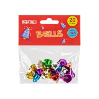  Дзвіночки для декорування Maxi діаметр 14,5 мм 20 шт. асорті (20) №MX62618