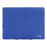 Папка Economix  A4 для документов пластиковая на резинке синяя (20) №E31601-52