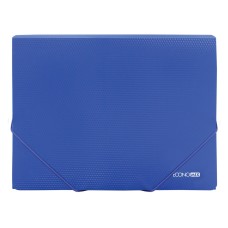 Папка Economix A4 для документів пластикова на резинці синя (20) №E31601-52