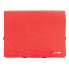 Папка Economix A4 для документів пластикова на резинці червона (20) №E31601-53