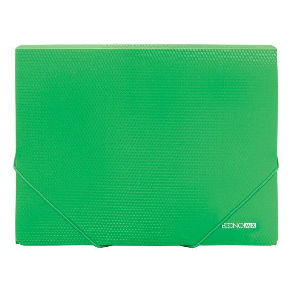 Папка Economix A4 для документів пластикова на резинці зелена (20) №E31601-54