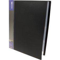 Папка Economix A4 з 60 файлами чорна (6) №E30606-01
