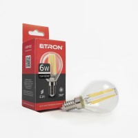 Лампа Etron Filament Power прозрачное стекло LED 1-EFP-152 G45 6 Вт 4200 K Е14 (10)