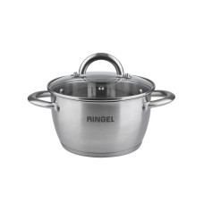 Каструля нержавіюча Ringel Bonn 18 см 2,6 л з кришкою (6) №RG-2003-18