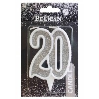 Свічка ювілейна 20 років, 7см золото (1) (32) №867120Pelican