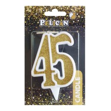  Свічка ювілейна 45 7 см золото Pelican (1) (32) №867145