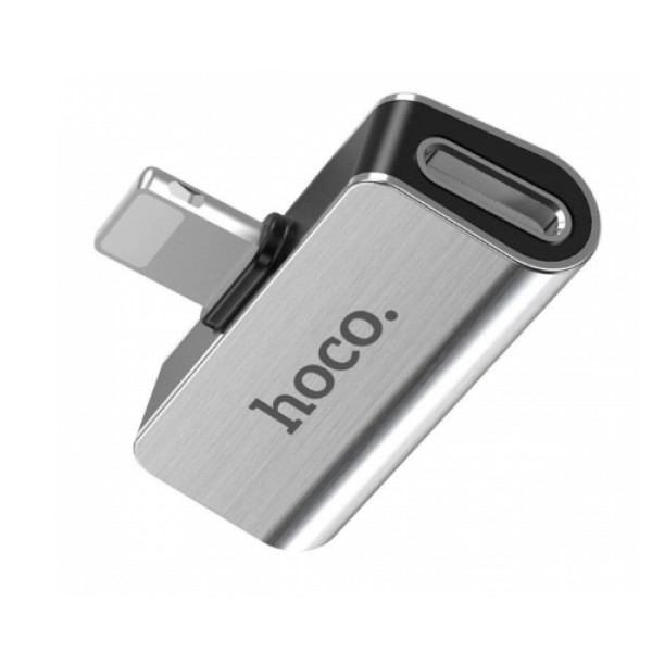 Адаптер перехідник lightning > lightning power-lightning audio Hoco LS24  