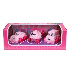Набір Транспорт "Міні" Pink, 3шт в кор-ці №8003/Технокомп/(10)