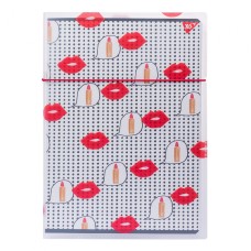 Зошит A4 48 аркушів клітинка в пластиковій папці Yes BBF Lips (1) 764435 