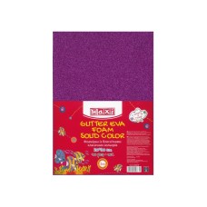 Фоаміран А4 Maxi пурпурний з блискітками, товщина 2мм (10) MX61620-08