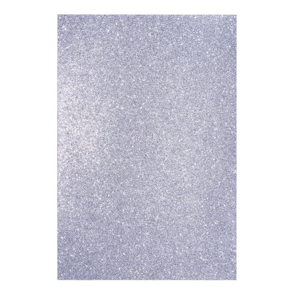 Фоаміран А4 з глітером "Santi" срібний EVA,клейкий №742692(10)(1000)