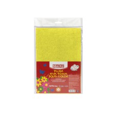 Фоаміран А4 Maxi жовтий із плюшевою фактурою товщина 2 мм (5) №MX61867