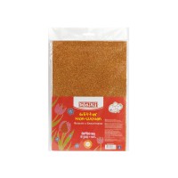  Флізелін А4 Maxi помаранчевий з блискітками (5) №MX61880