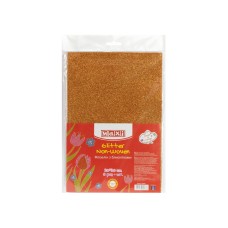  Флізелін А4 Maxi помаранчевий з блискітками (5) №MX61880