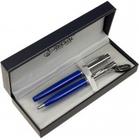  Набір ручок Regal чорнильна та кулькова у футлярі, синій №R131222.L. RB
